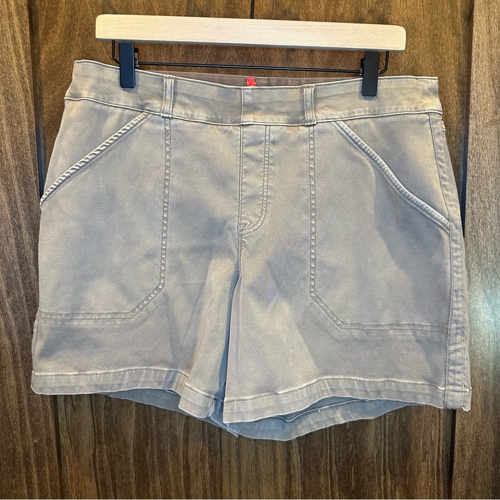 Lot of 4 Pairs of SPANX Women's Shorts - Blue, Orange, Tan, Charcoal - Size XL - Picture 5 of 14